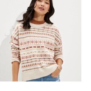 American Eagle Outfitters Multicolor Fair Isle Sweater NWT! Lovely earthy colors